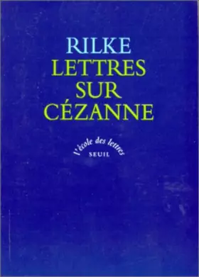 Couverture du produit · Lettres sur Cézanne