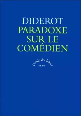 Couverture du produit · Paradoxe sur le comédien