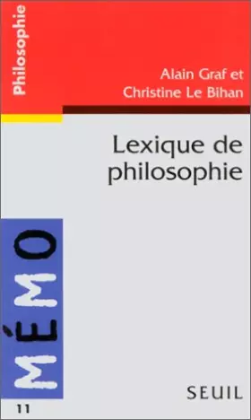 Couverture du produit · Lexique de philosophie