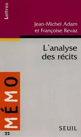 Couverture du produit · Introduction à l'analyse des récits
