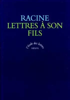 Couverture du produit · Lettres à son fils