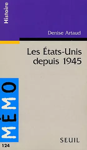 Couverture du produit · Les Etats-Unis depuis 1945