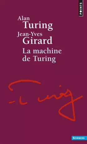 Couverture du produit · La machine de Turing