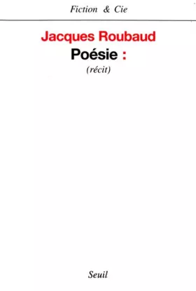 Couverture du produit · Poésie : Récit