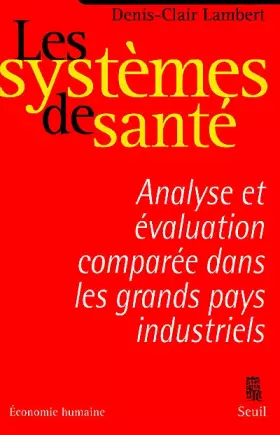 Couverture du produit · Les systèmes de santé
