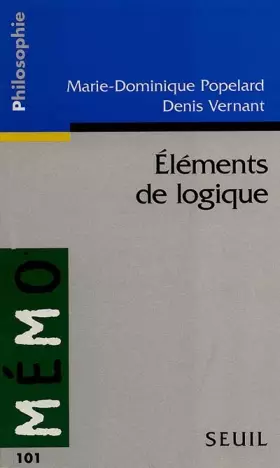 Couverture du produit · Eléments de logique