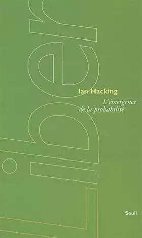 Couverture du produit · L'Emergence de la Probabilité