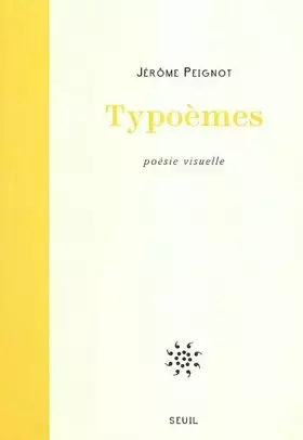 Couverture du produit · Typoèmes : Poésie visuelle