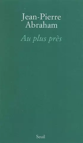 Couverture du produit · Au plus près