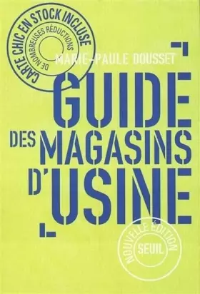Couverture du produit · Le guide des magasins d'usine