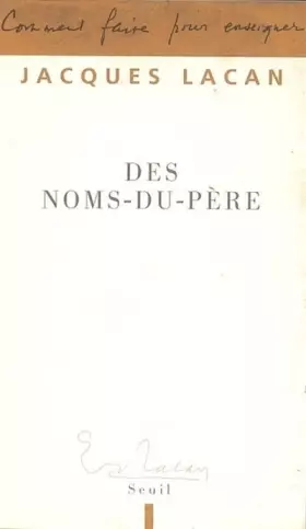 Couverture du produit · Des Noms-du-Père