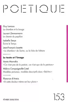 Couverture du produit · Poétique, n°153