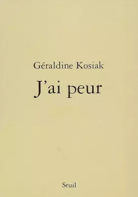 Couverture du produit · J'ai peur