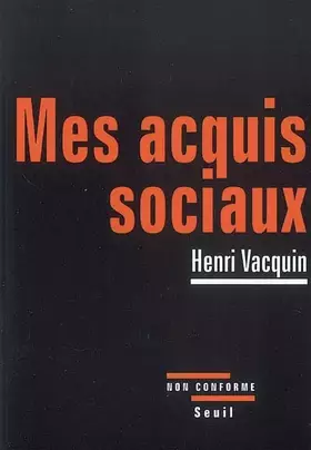 Couverture du produit · Mes acquis sociaux