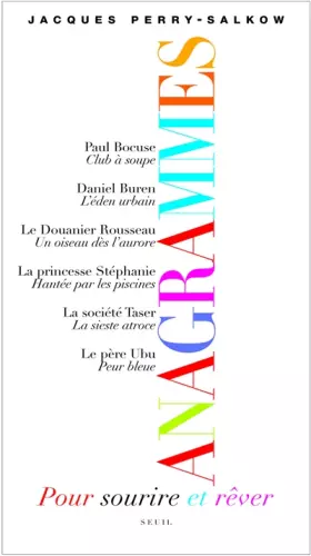 Couverture du produit · Anagrammes . Pour sourire et rêver