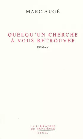 Couverture du produit · Quelqu'un cherche à vous retrouver