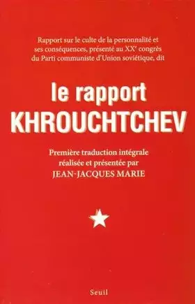 Couverture du produit · Le Rapport Khrouchtchev