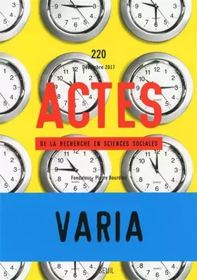 Couverture du produit · Actes de la recherche en sciences sociales, n° 220
