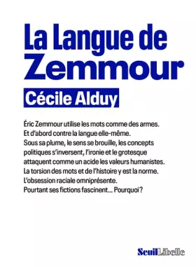 Couverture du produit · La Langue de Zemmour