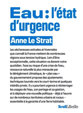 Couverture du produit · Eau : l'état d'urgence