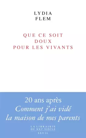 Couverture du produit · Que ce soit doux pour les vivants