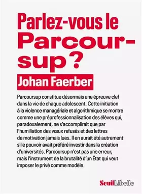 Couverture du produit · Parlez-vous le Parcoursup ?