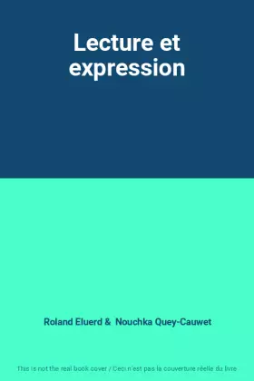 Couverture du produit · Lecture et expression