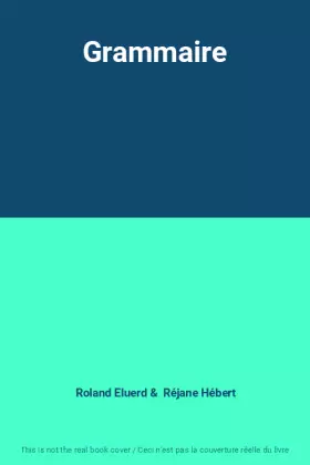Couverture du produit · Grammaire