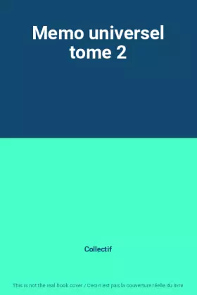 Couverture du produit · Memo universel tome 2
