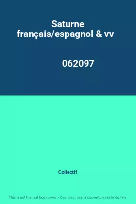 Couverture du produit · Saturne français/espagnol & vv                                                                062097