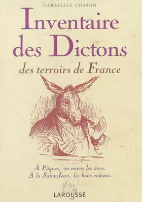Couverture du produit · Inventaire des dictons du terroir