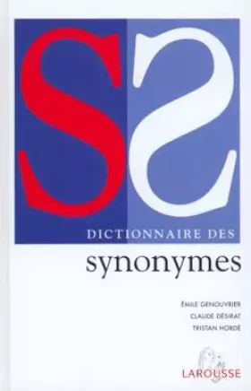 Couverture du produit · Dictionnaire des synonymes