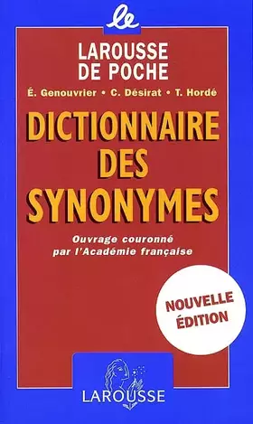 Couverture du produit · Dictionnaire des synonymes