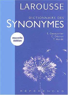 Couverture du produit · Dictionnaire des synonymes