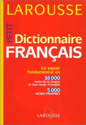 Couverture du produit · Petit Dictionnaire français