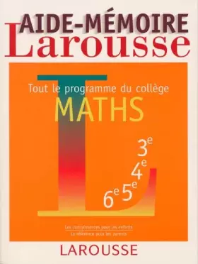Couverture du produit · Aide-mémoire, maths