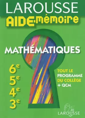 Couverture du produit · Mathématiques : 6e, 5e, 4e, 3e