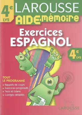 Couverture du produit · Exercices Espagnol 4e LV2
