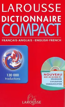 Couverture du produit · Dictionnaire Compact : Anglais/français, français/anglais (CD-Rom inclus)