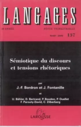 Couverture du produit · Langages, numéro 137 : sémantique du discours