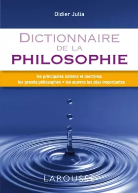 Couverture du produit · Dictionnaire de la philosophie