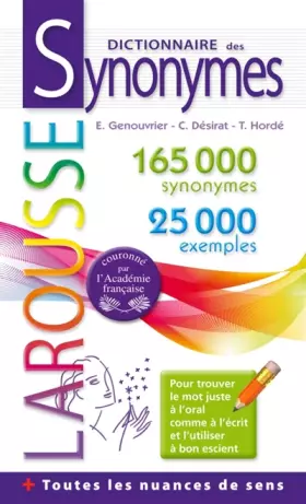 Couverture du produit · Dictionnaire des synonymes Poche