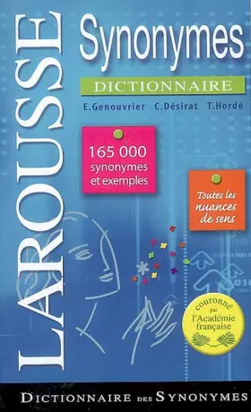 Couverture du produit · Dictionnaire des synonymes
