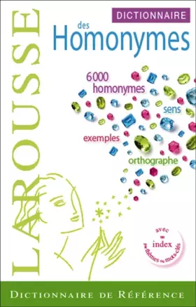 Couverture du produit · Dictionnaire des homonymes