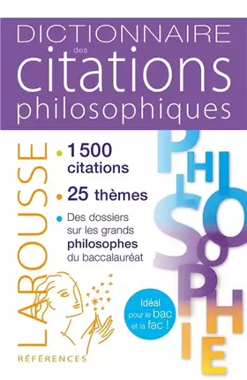 Couverture du produit · Dictionnaire des citations philosophiques