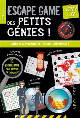 Couverture du produit · Escape games des petits génies CM2