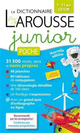 Couverture du produit · Dictionnaire Larousse junior poche