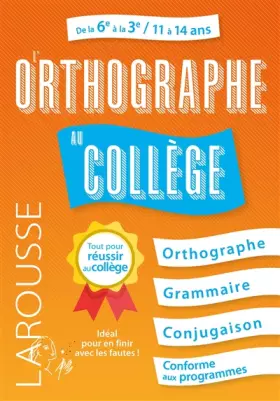 Couverture du produit · L'Orthographe au collège