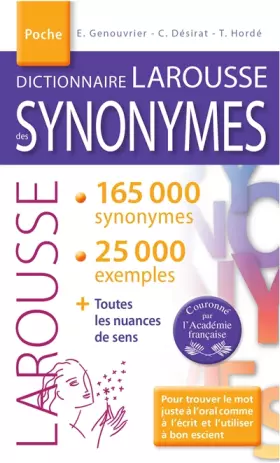 Couverture du produit · Dictionnaire LAROUSSE des SYNONYMES poche