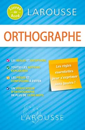 Couverture du produit · Orthographe